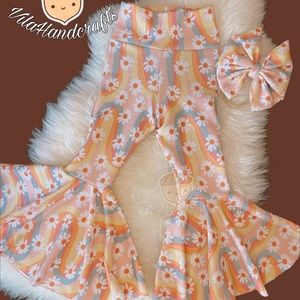 Bell bottom with messy bow